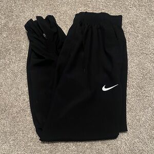 Nike Black Sweatpants with White reflective Logo